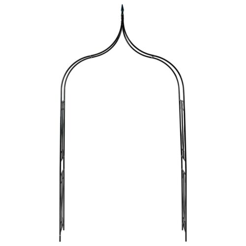 Garden Arch Dark Green 120x38x258cm Iron - Image 7