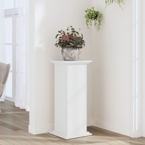 Wooden Plant Stand White 33x33x80cm - Image 2