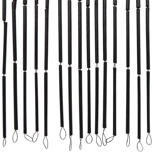 Insect Door Curtain Dark Grey 90x220cm Bamboo - Image 5