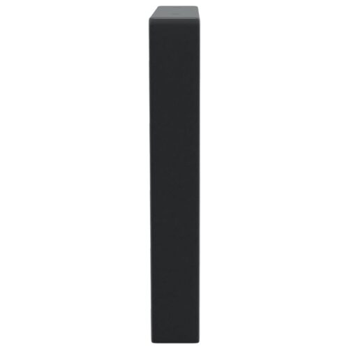 Shelf Brackets for Washbasin 2pcs Black Trapezium Steel - Image 5
