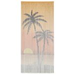 Insect Door Curtain Mosquito Fly Bug Privacy Screen Panel Bamboo Palm 90x200cm