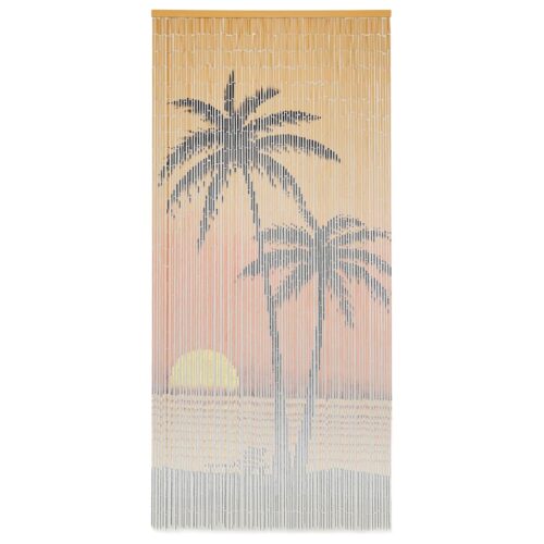 Insect Door Curtain Mosquito Fly Bug Privacy Screen Panel Bamboo Palm 90x200cm