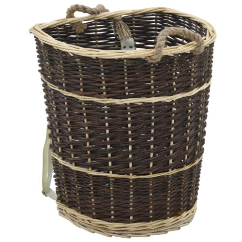 Firewood Backpack with Carrying Belts 44.5x37x50cm Natural Willow