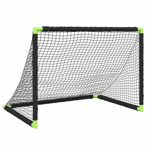Kids' Football Goal Foldable Black 90x64x64 cm - Image 4