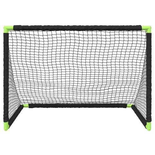 Kids' Football Goal Foldable Black 90x64x64 cm - Image 5
