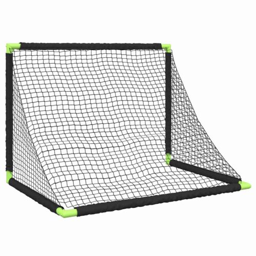 Kids' Football Goal Foldable Black 90x64x64 cm - Image 7