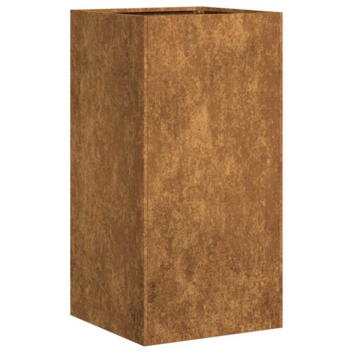 Raised Garden Bed Herbs Vegetables Box Pot Planter Rustic Weathering Steel 40x40x80cm - Image 11