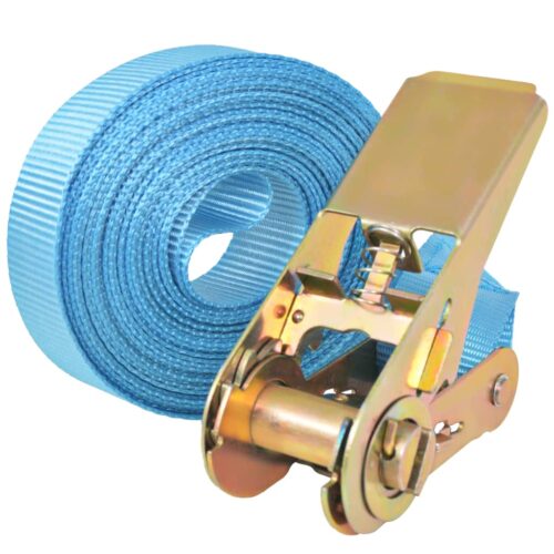 Ratchet Tie Down Straps 10pcs 0.8 Tonnes 4mx25mm Blue - Image 2