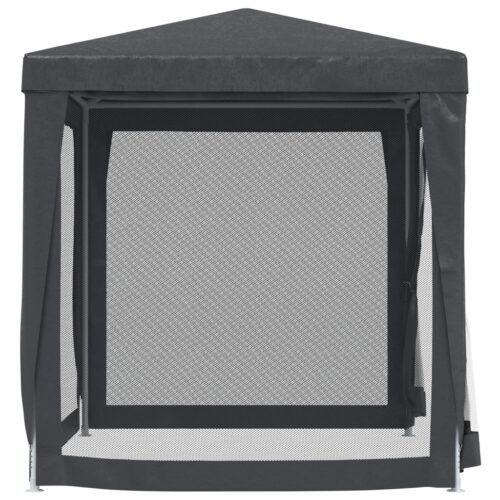 Outdoor Gazebo Event Party Wedding Garden Camping Tent Mesh Sidewalls Anthracite 2x2M HDPE - Image 4