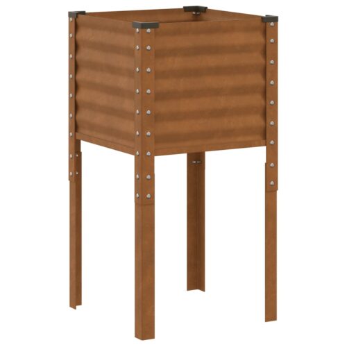 Garden Planter 45x45x88 cm Weathering Steel - Image 2