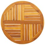 Table Top 70x2cm Round Solid Acacia Wood Timber DIY Desk Panel Board