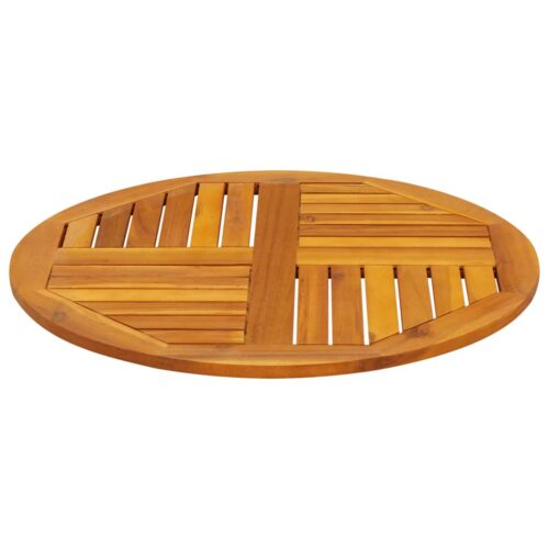 Table Top 70x2cm Round Solid Acacia Wood Timber DIY Desk Panel Board - Image 3