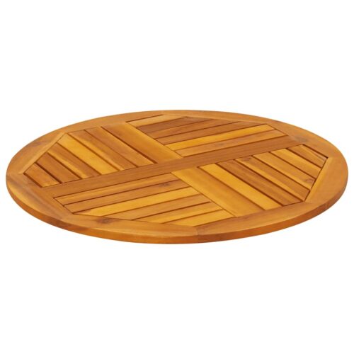 Table Top 70x2cm Round Solid Acacia Wood Timber DIY Desk Panel Board - Image 4