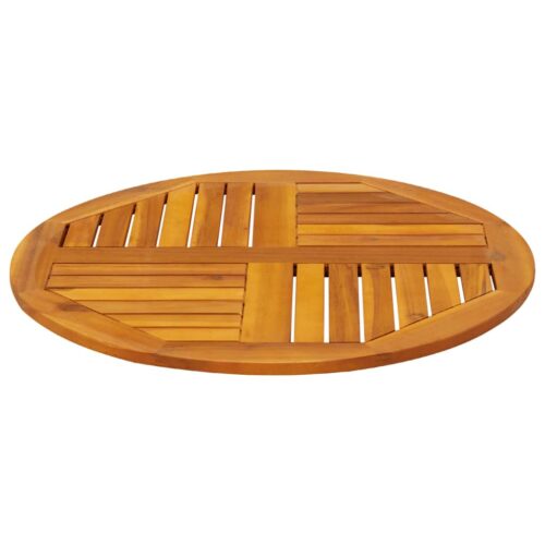 Table Top 70x2cm Round Solid Acacia Wood Timber DIY Desk Panel Board - Image 5