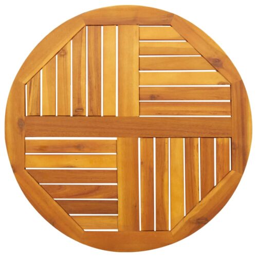 Table Top 70x2cm Round Solid Acacia Wood Timber DIY Desk Panel Board - Image 9