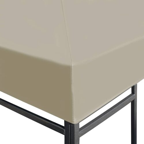 Gazebo Top Cover 310 g/m² 4x3M Beige - Image 3