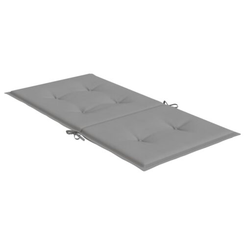 6pcs Garden Chair Cushions Lowback Patio Seat Pads Grey Oxford Fabric 100x50x3cm - Image 6