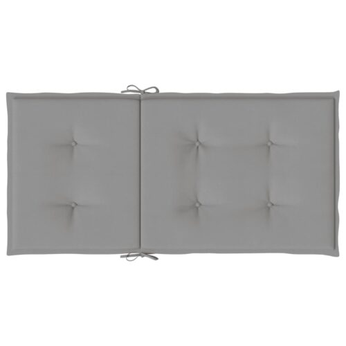 6pcs Garden Chair Cushions Lowback Patio Seat Pads Grey Oxford Fabric 100x50x3cm - Image 7