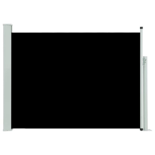 Patio Retractable Side Awning 120x500cm Black - Image 2