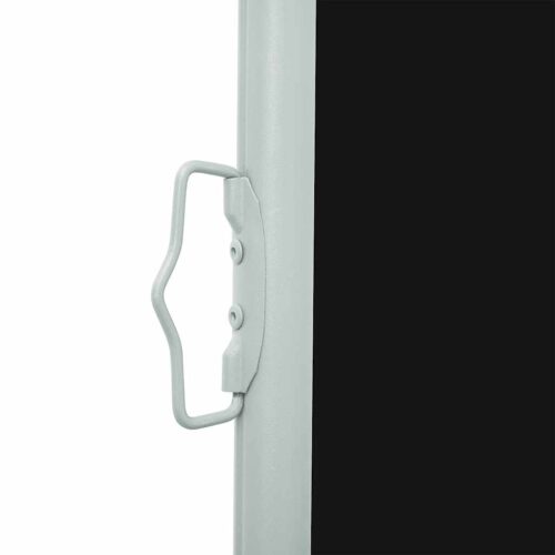 Patio Retractable Side Awning 120x500cm Black - Image 4