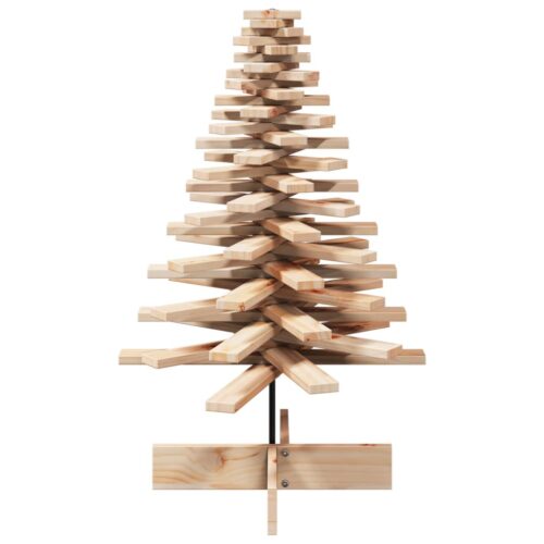 Wooden Christmas Tree for Decoration 100cm Solid Wood Pine - Image 3