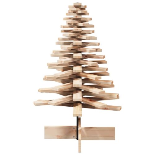 Wooden Christmas Tree for Decoration 100cm Solid Wood Pine - Image 4