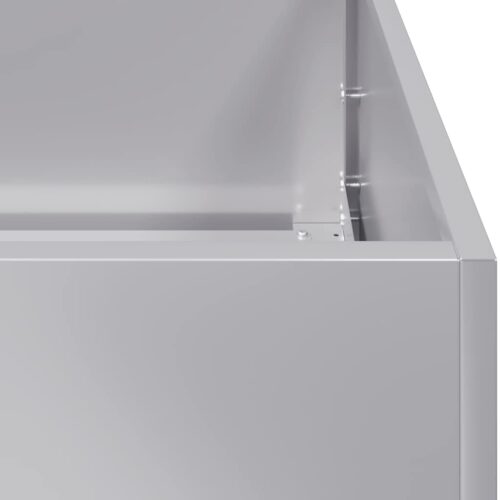 Raised Garden Bed Herbs Vegetables Box Pot Planter Galvanised Steel 120x40x40cm - Image 7