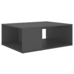 Wooden Coffee Table Modern Lounge Sofa Lamp Side Book Shelf Storage Stand Grey 90x67x33cm