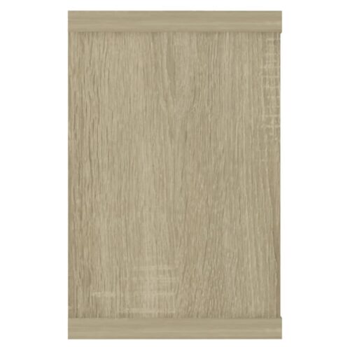 vidaXL Wall Cube Shelves 4 pcs Sonoma Oak 60x15x23 cm Engineered Wood - Image 6