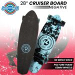 Kryptonics 28-Inch Skateboard Cruiser Skater Board Negative