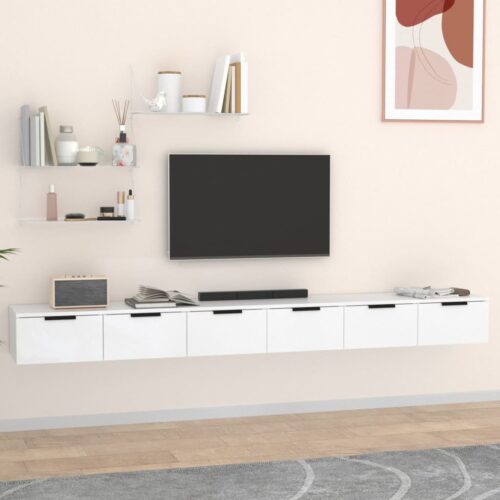 vidaXL Wall Cabinets 2 pcs White 102x30x20 cm Engineered Wood - Image 2