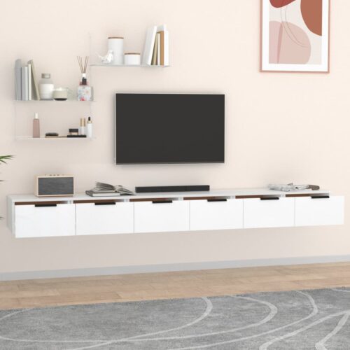 vidaXL Wall Cabinets 2 pcs White 102x30x20 cm Engineered Wood - Image 3