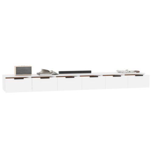 vidaXL Wall Cabinets 2 pcs White 102x30x20 cm Engineered Wood - Image 4