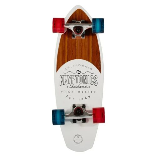 Kryptonics 23-inch Mini Fat Cruiser Board Skateboard Liberty Blue - Image 6