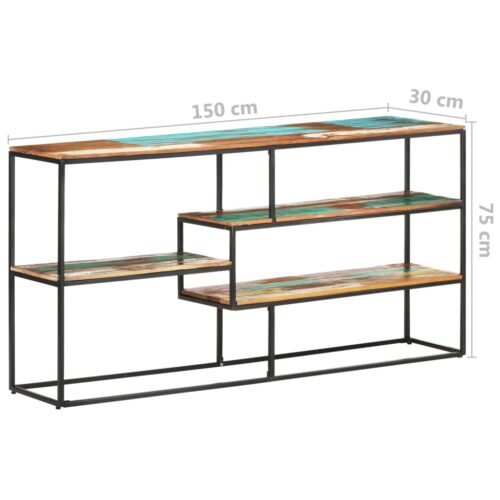 Sideboard 150x30x75cm Solid Reclaimed Wood - Image 6