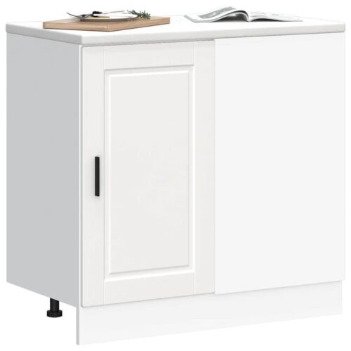 Kitchen Base Cabinet "Porto" White Engineered Wood - Image 3