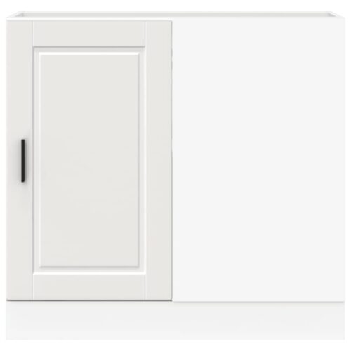 Kitchen Base Cabinet "Porto" White Engineered Wood - Image 4