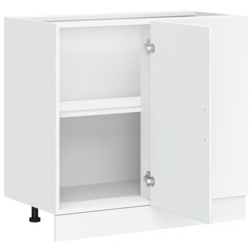 Kitchen Base Cabinet "Porto" White Engineered Wood - Image 5