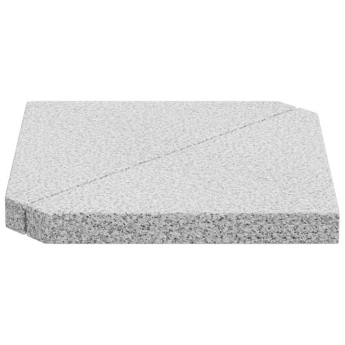 Umbrella Weight Plates 2pcs Grey Granite Triangular 14KG - Image 5