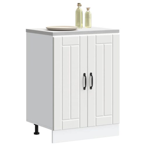 Sink Base Cabinet Lucca White Engineered Wood - Image 3