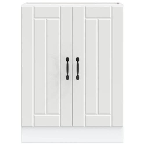 Sink Base Cabinet Lucca White Engineered Wood - Image 4