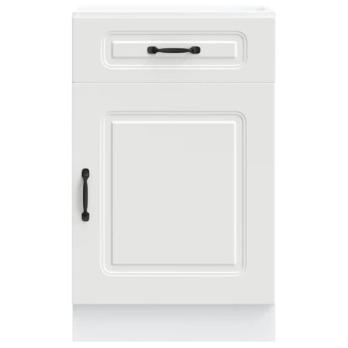 Kitchen Base Cabinet Kalmar White Engineered Wood - Image 4