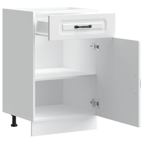 Kitchen Base Cabinet Kalmar White Engineered Wood - Image 5