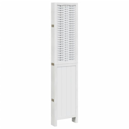 6-Panels Room Divider White Wood Timber Folding Privacy Screen Stand Partition - Image 5