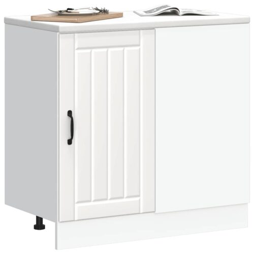 Sink Base Cabinet Lucca White Engineered Wood - Image 3