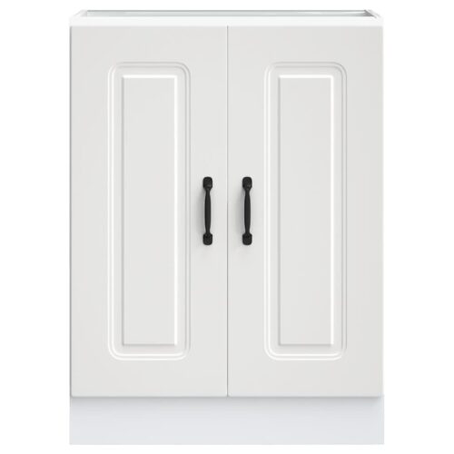 Sink Base Cabinet Kalmar White 60x46x81.5cm Engineered Wood - Image 4