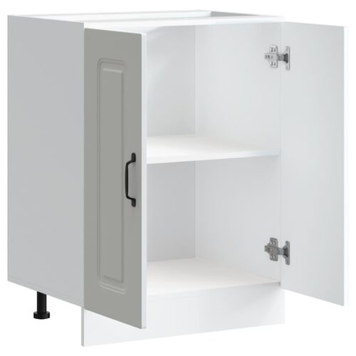 Sink Base Cabinet Kalmar White 60x46x81.5cm Engineered Wood - Image 5