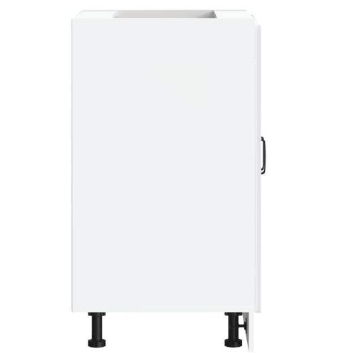 Sink Base Cabinet Kalmar White 60x46x81.5cm Engineered Wood - Image 6