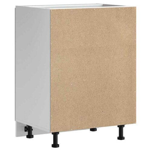 Sink Base Cabinet Kalmar White 60x46x81.5cm Engineered Wood - Image 7