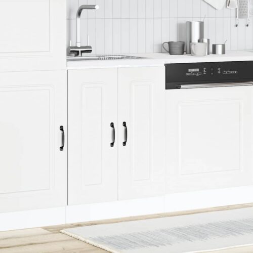 Sink Base Cabinet Kalmar White 60x46x81.5cm Engineered Wood - Image 13